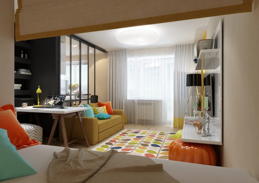 Интерьер маленьких квартир студий