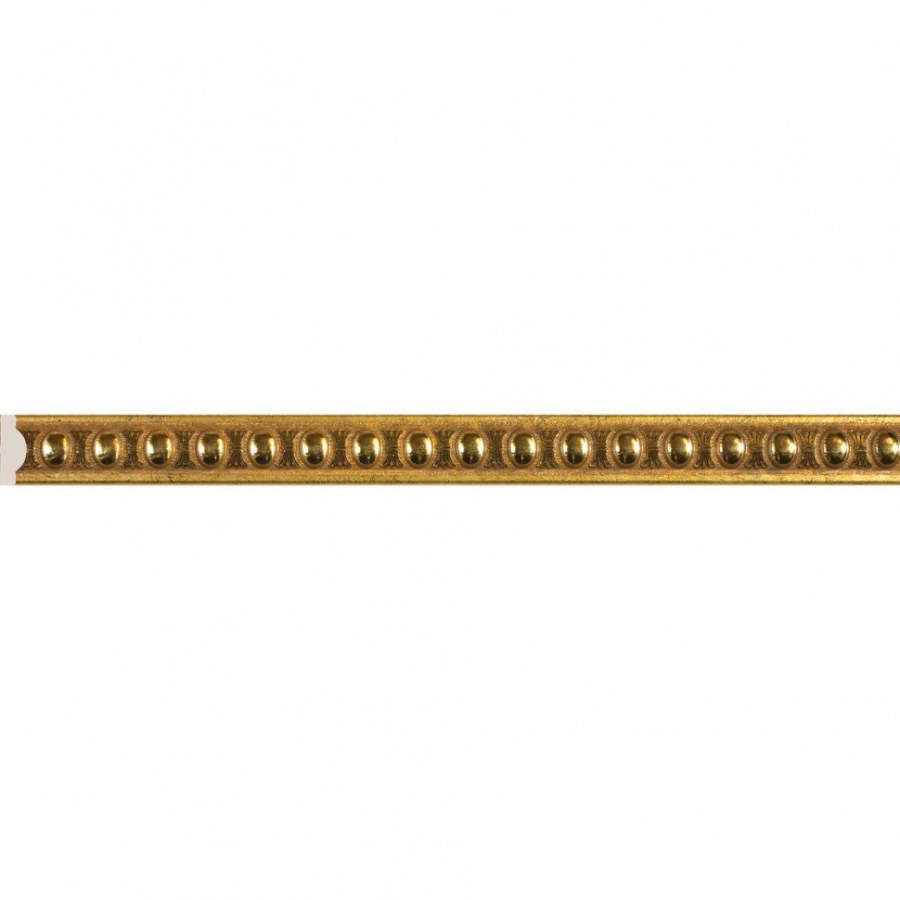 Коска багет 17 "белый с золотом" 2,5м d17s(1)/w276