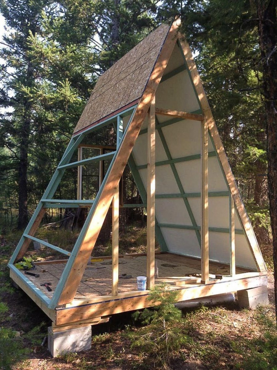 А-образный дом. A-frame. Дом шалаш.