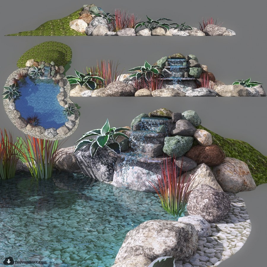 Макет альпийской горки