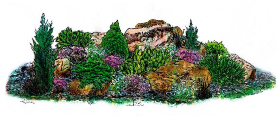 Скетчап Альпийская горка