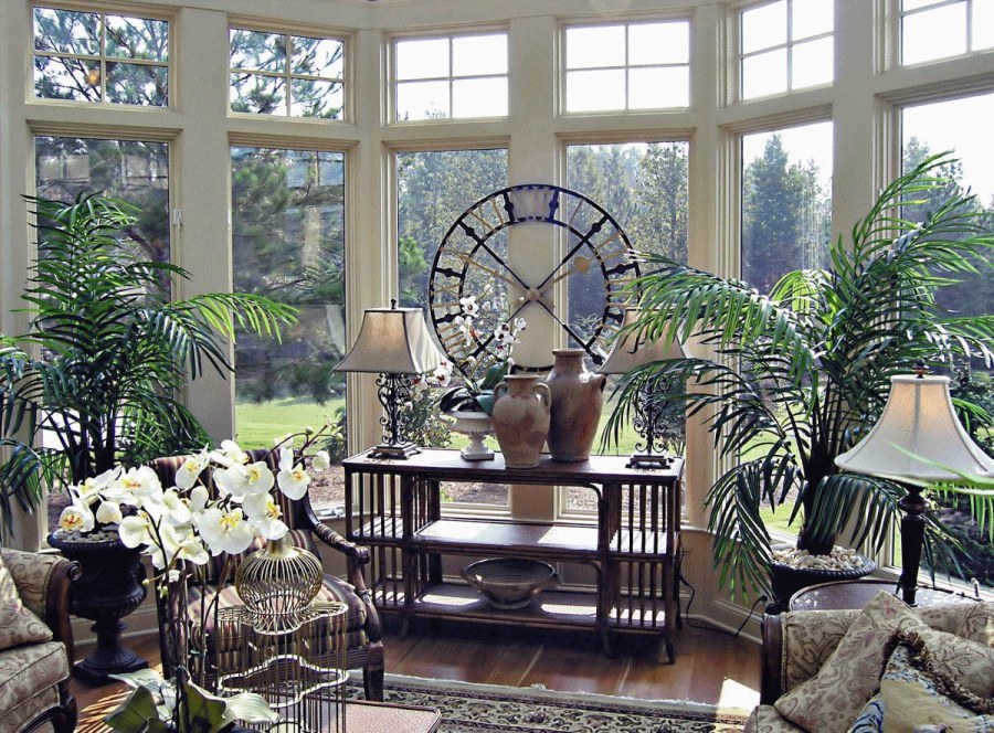 Гостиная с зимним садом