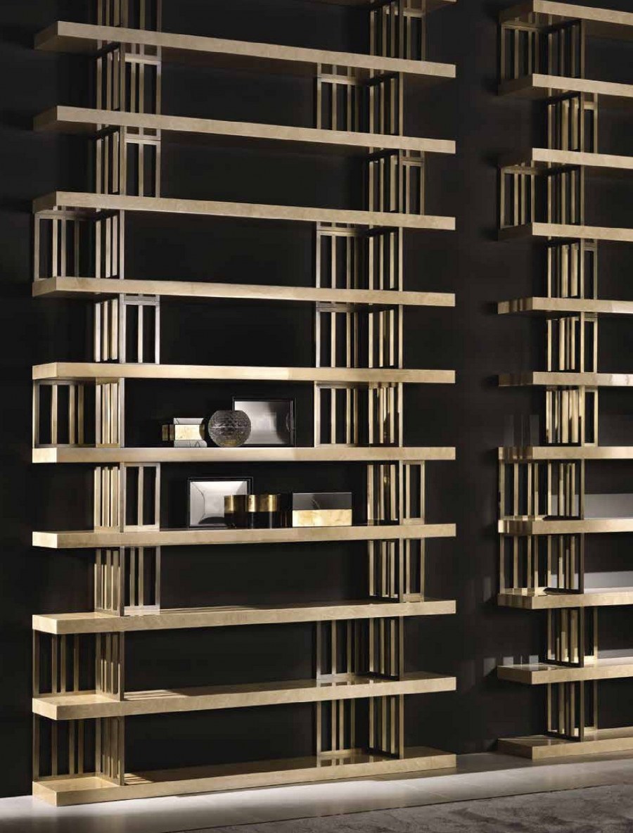 Книжный стеллаж в стиле арт деко