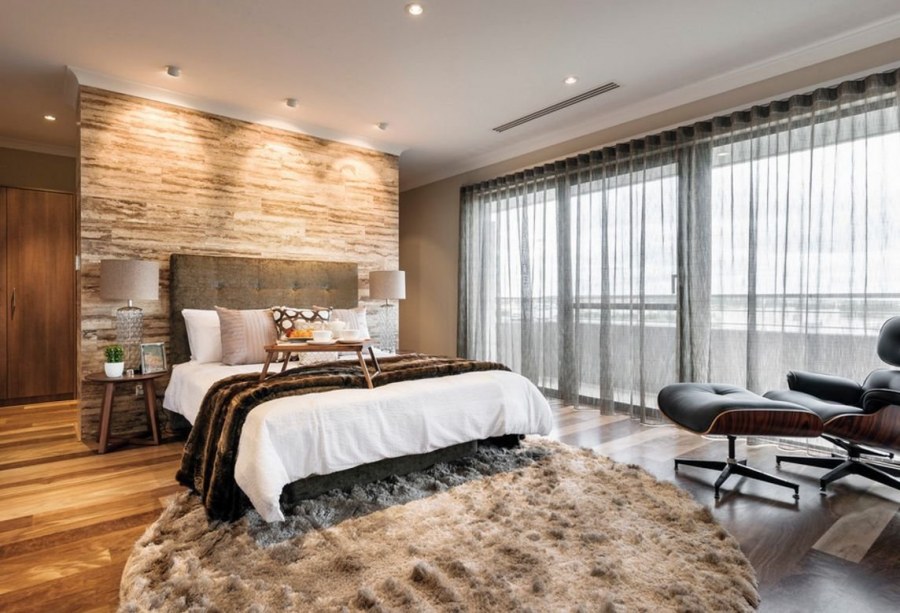 Большая спальня в современном стиле