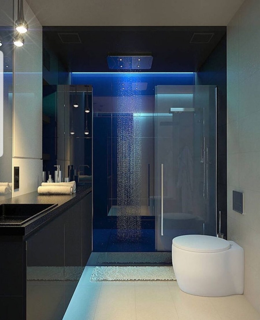 Красивые душевые комнаты