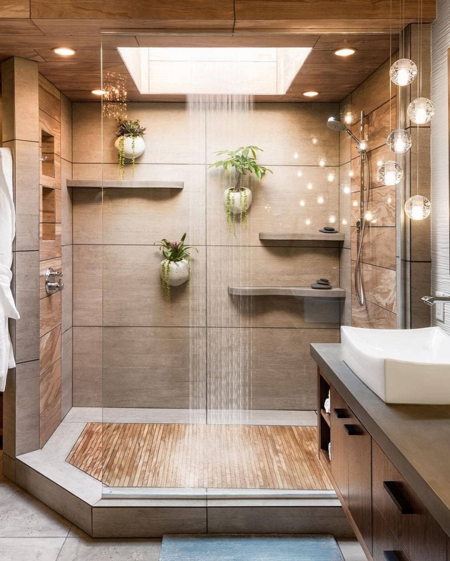 Дизайнерские душевые комнаты