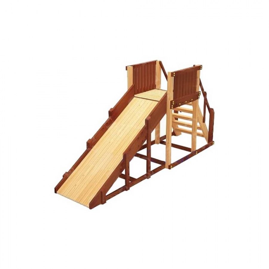 Зимняя деревянная игровая горка Савушка "зима" - 1