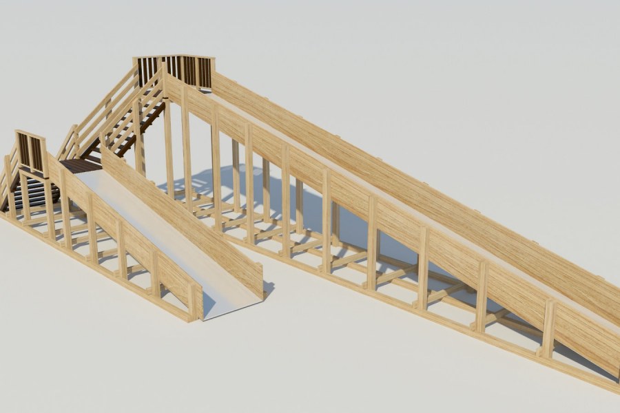 Зимняя горка Мономах