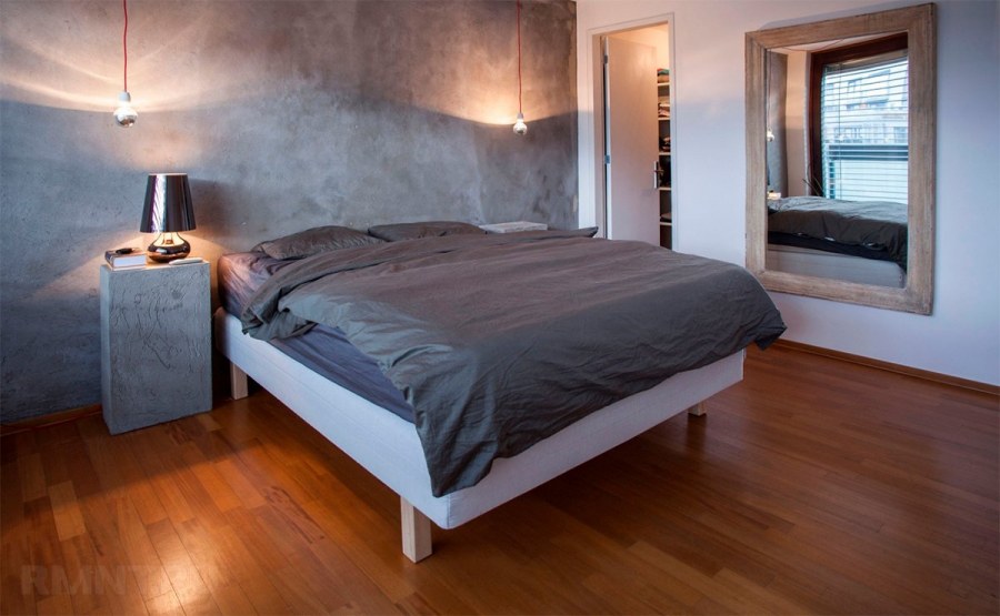 Венецианская штукатурка в стиле лофт в интерьере