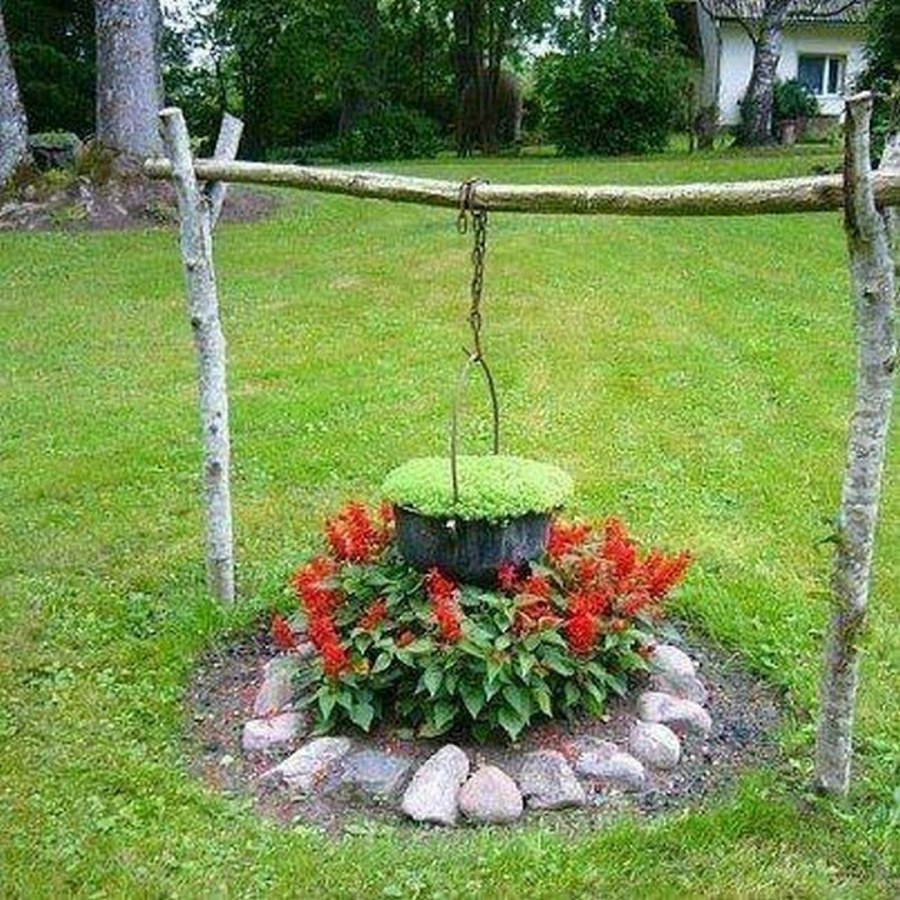 Клумба очаг