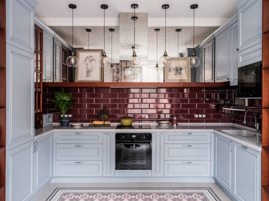 Фартук на кухню кабанчик Неоклассика