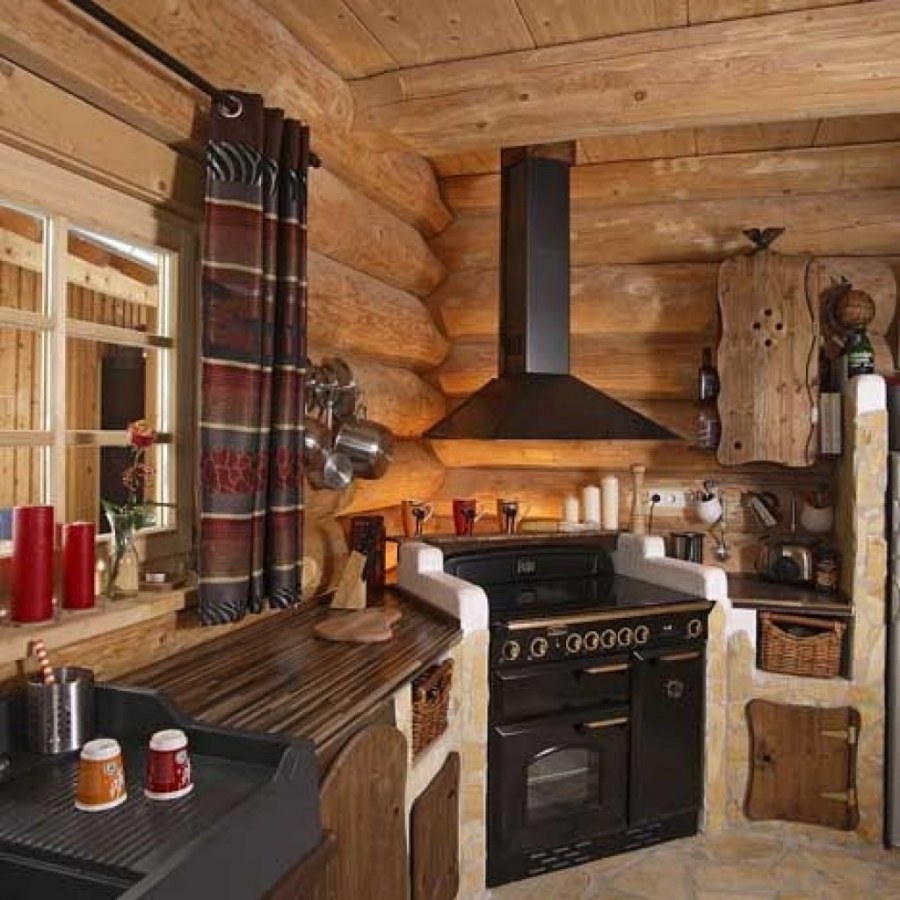 Интерьер дачной кухни