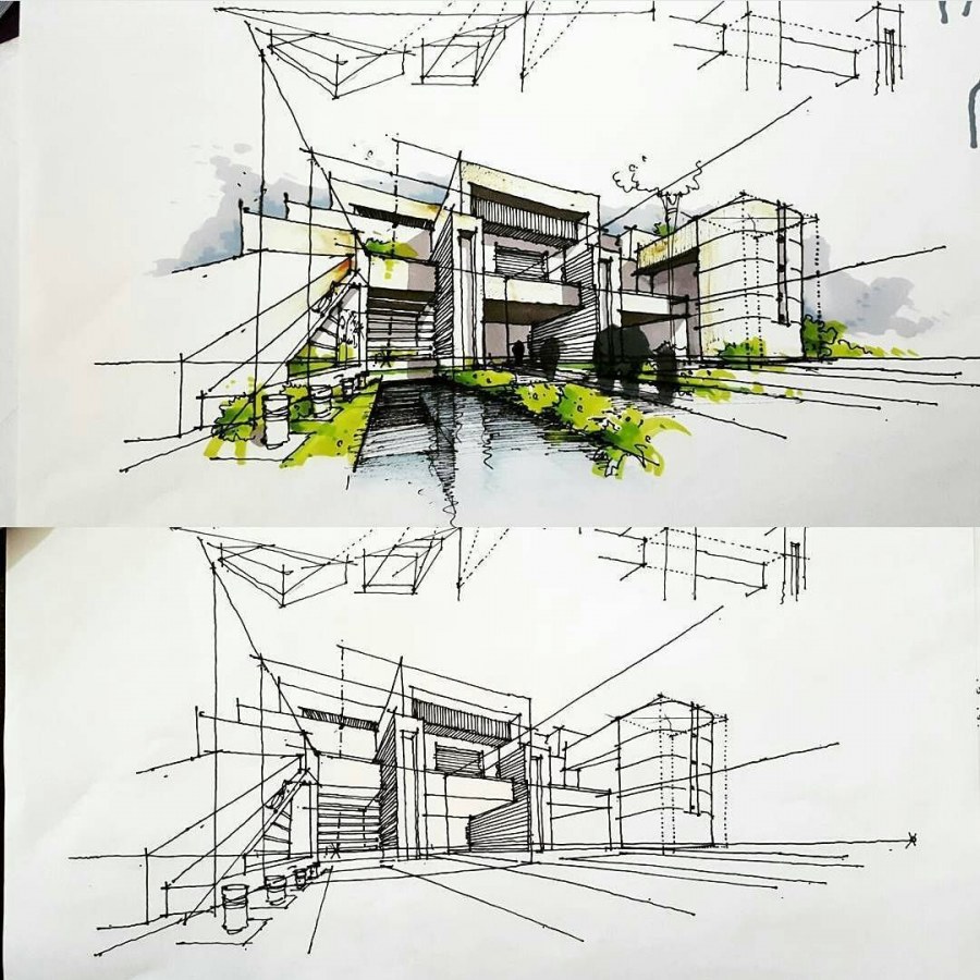 Архитектурный скетч