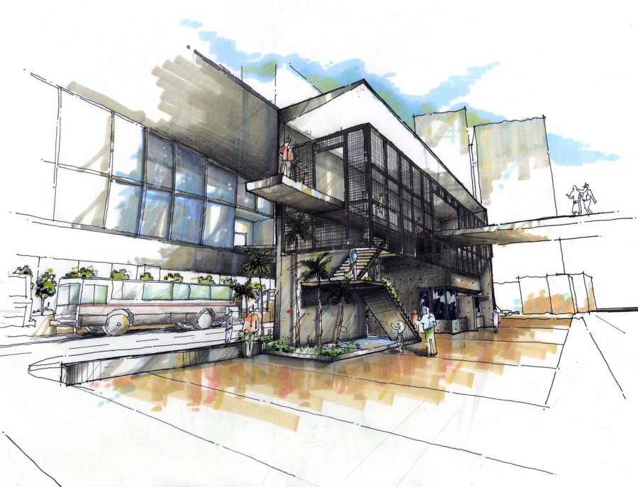 Архитектурный скетч