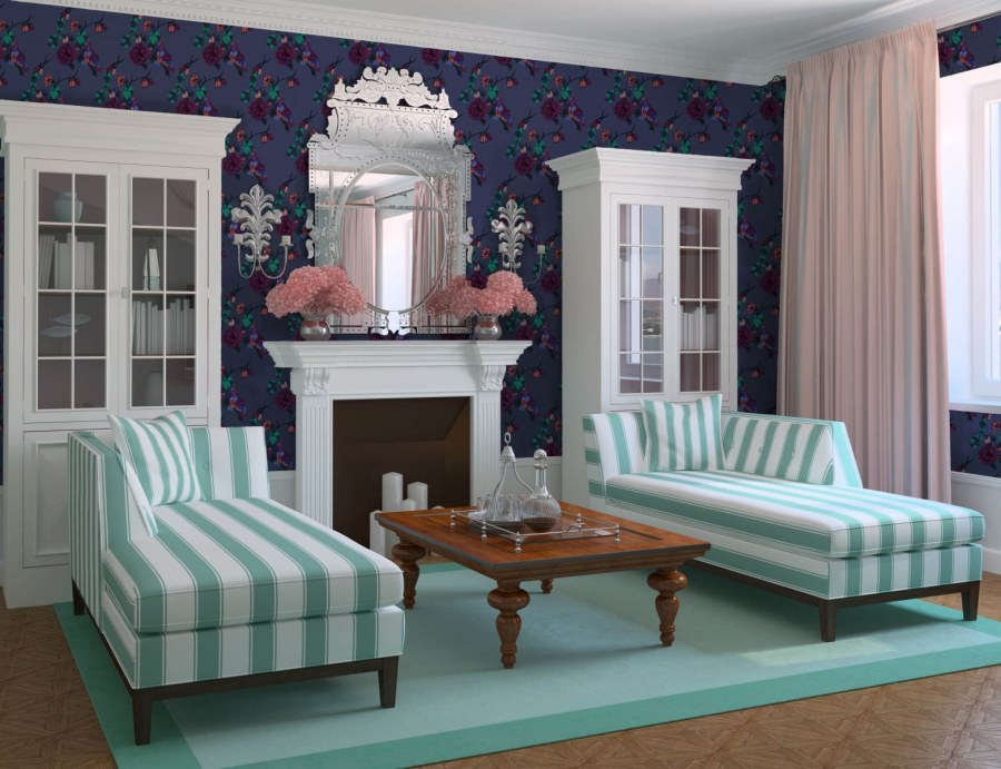 Английский интерьер гостиной