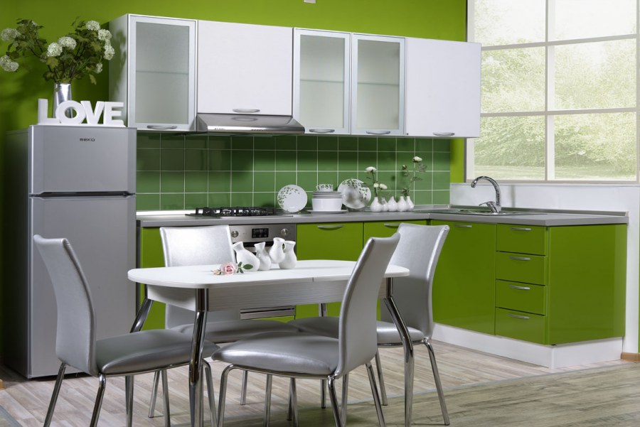 Кухня Миа зеленая