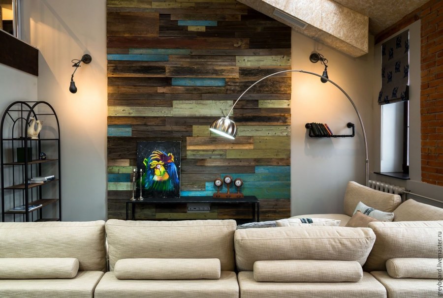 Отделка стен деревом в интерьере