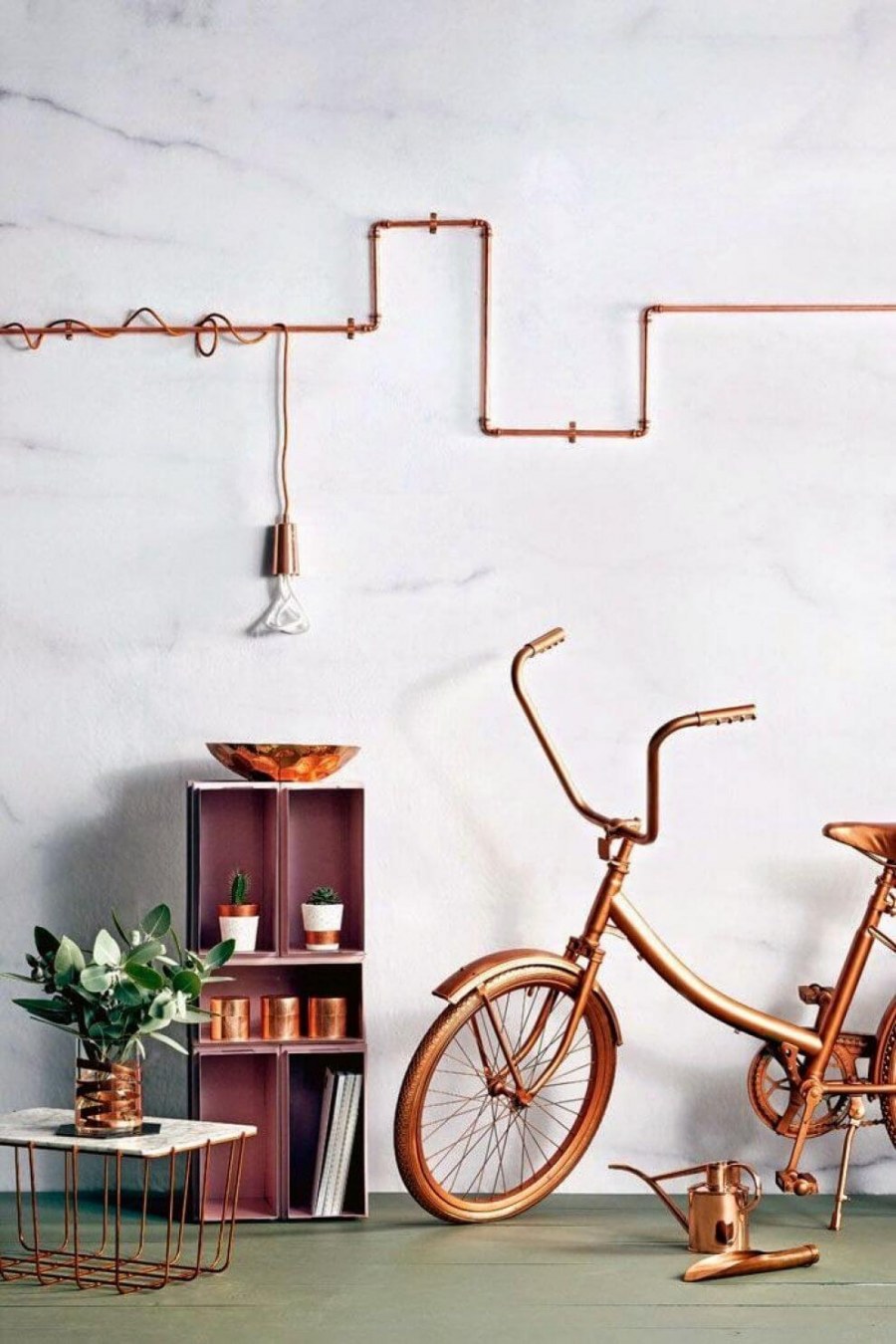 Трубы в интерьере