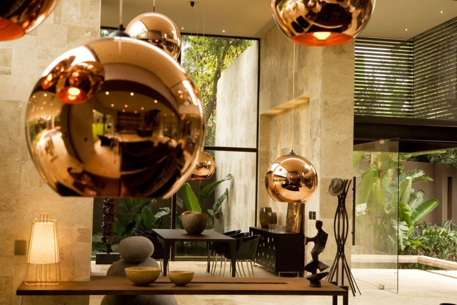 Медь и золото в интерьере