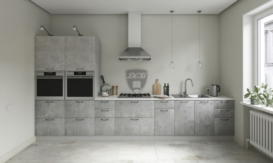 Кухня лофт ДСВ бетон