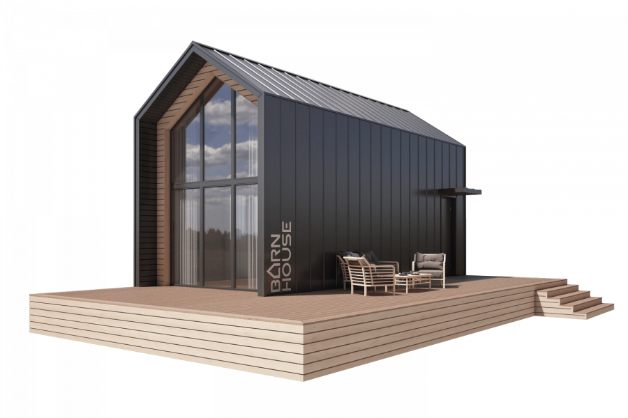 Барнхаус 100м2 проекты