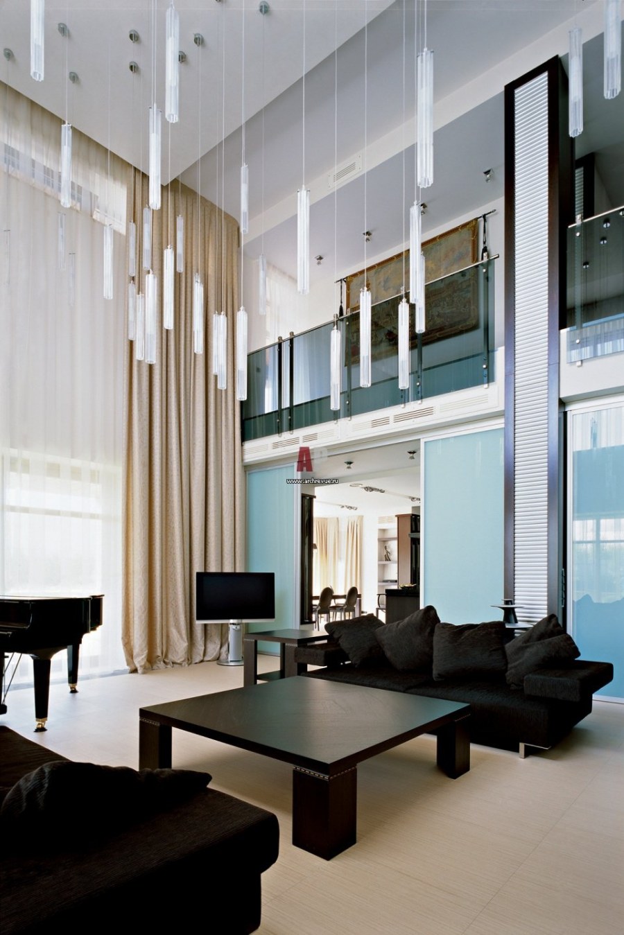 Шторы для высоких потолков