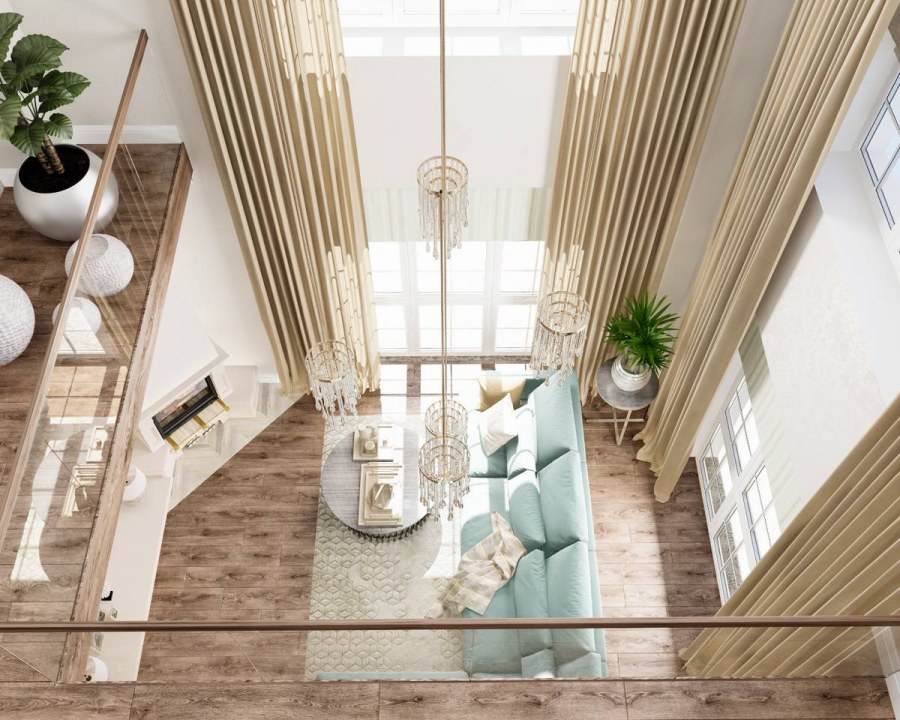 Интерьер квартиры со вторым светом