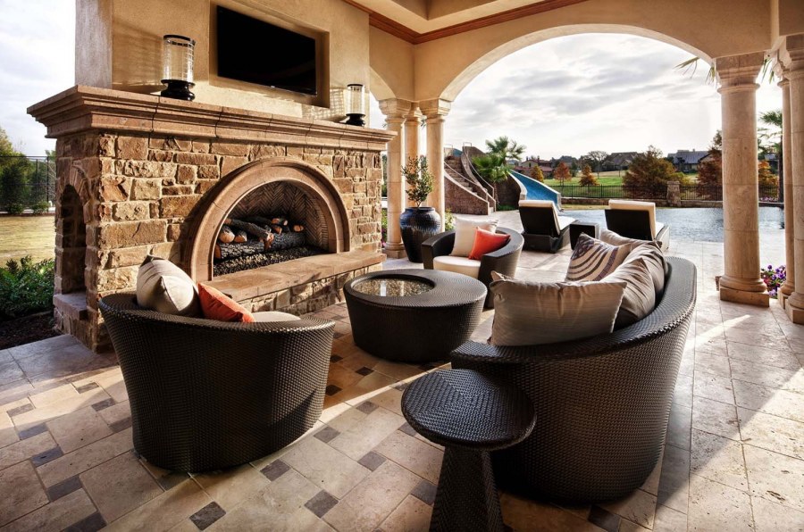 Патио в средиземноморском стиле