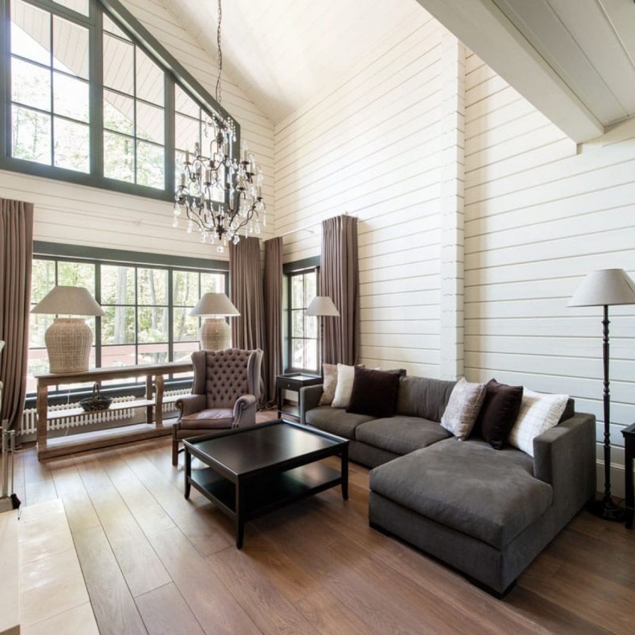 Имитация бруса на кухне