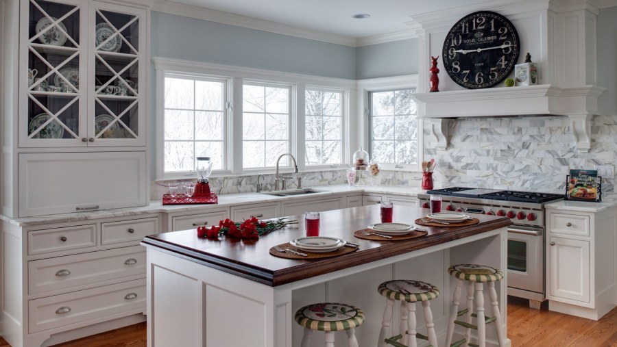 Американская кухня интерьер