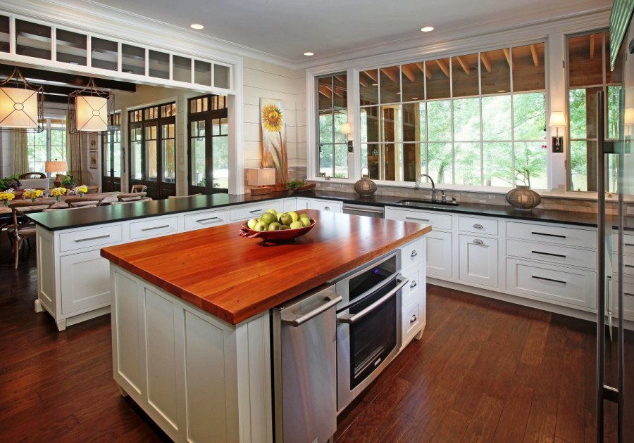 Кухня в американском стиле интерьер