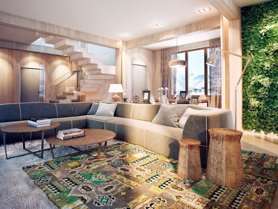 Гостиная в натуральном стиле