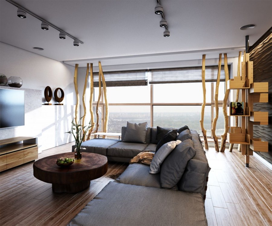 Экостиль в интерьере квартиры