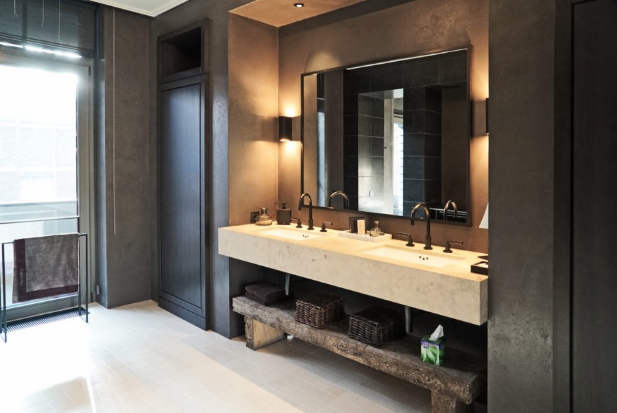 Микроцемент в ванной комнате