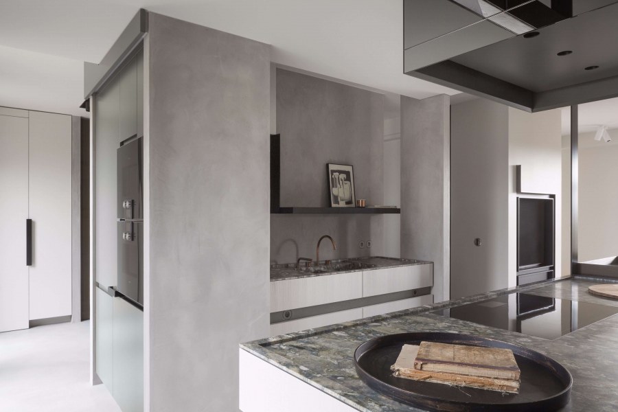 Микроцемент на фасаде