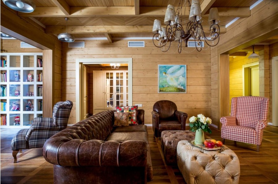 Интерьер деревянного дома