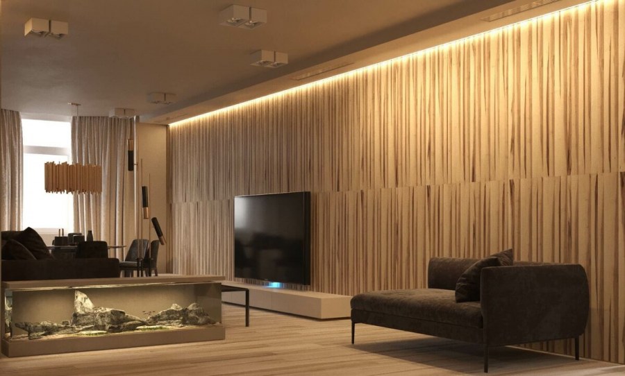 Закарнизная подсветка в интерьере