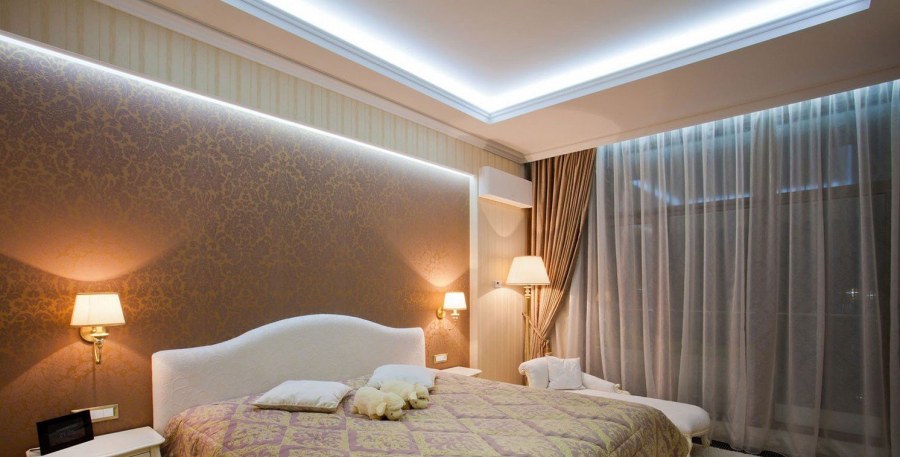 Подсветка штор светодиодной лентой