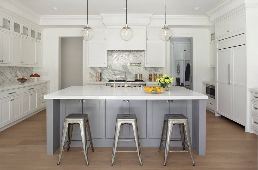 Кухни светло серого цвета