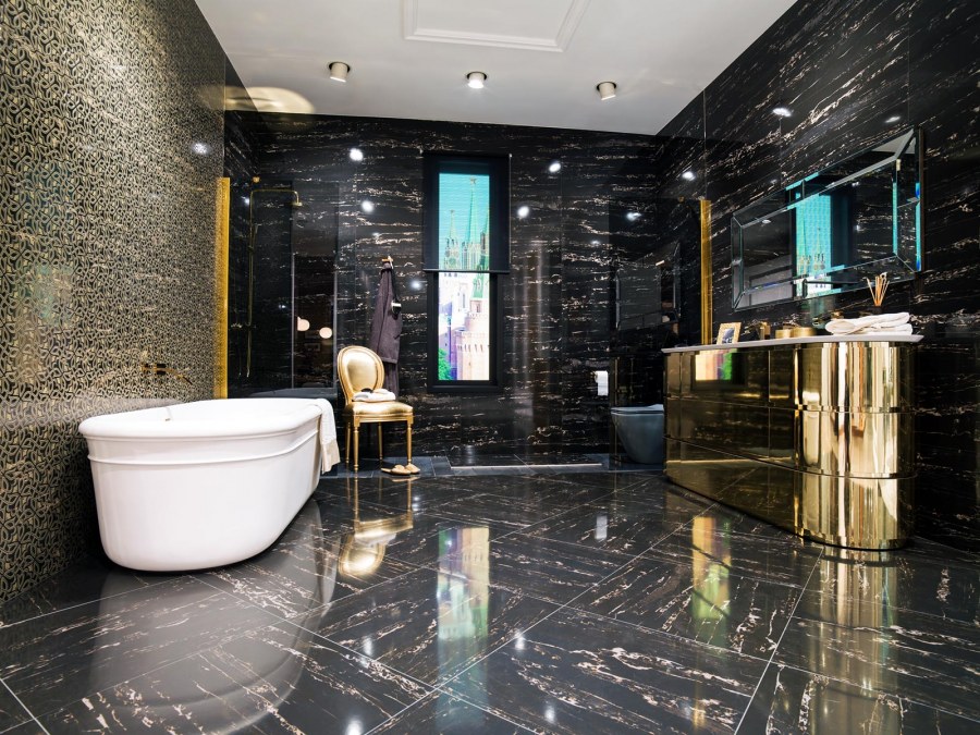 Плитка Porcelanosa черный мрамор