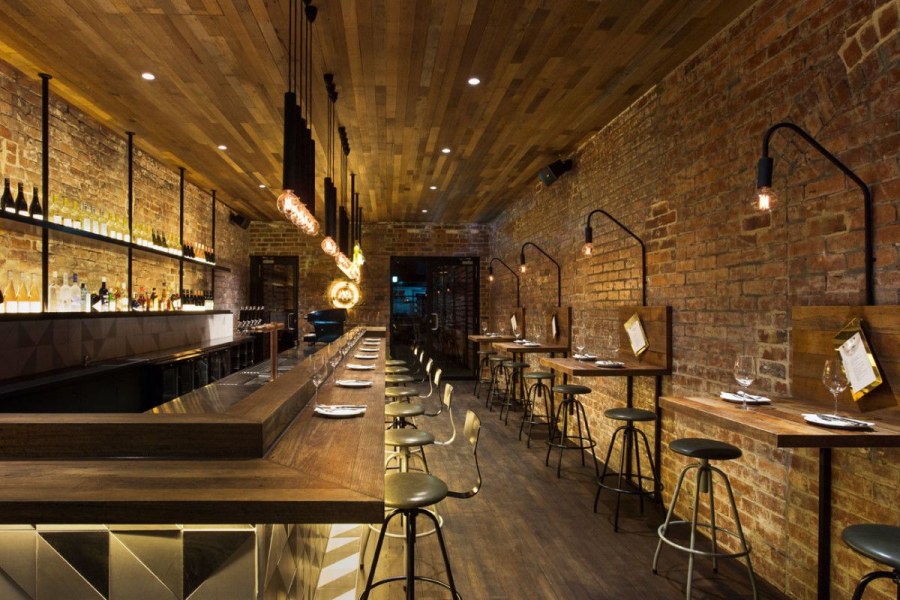 Освещение в интерьере ресторана