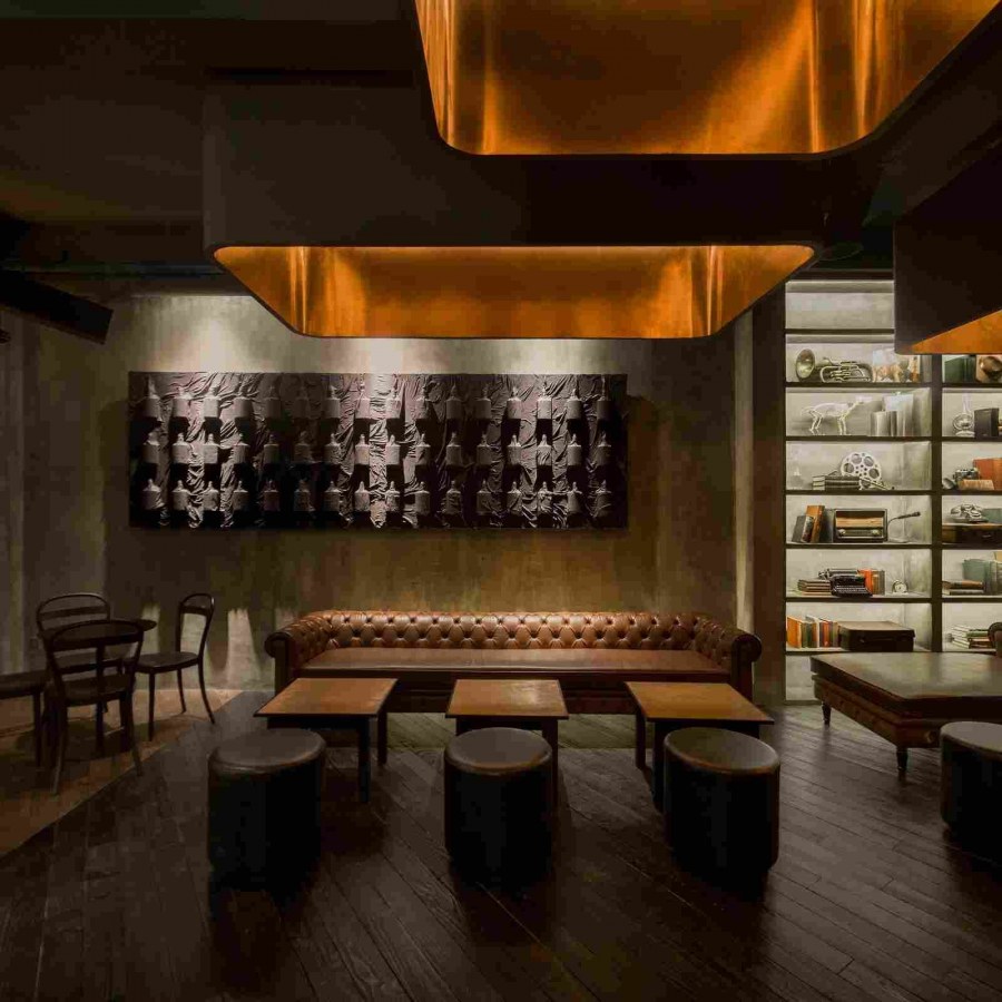 Необычный дизайн кофейни