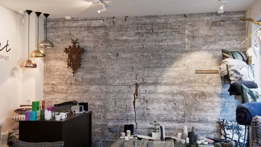 Лофт цементная штукатурка