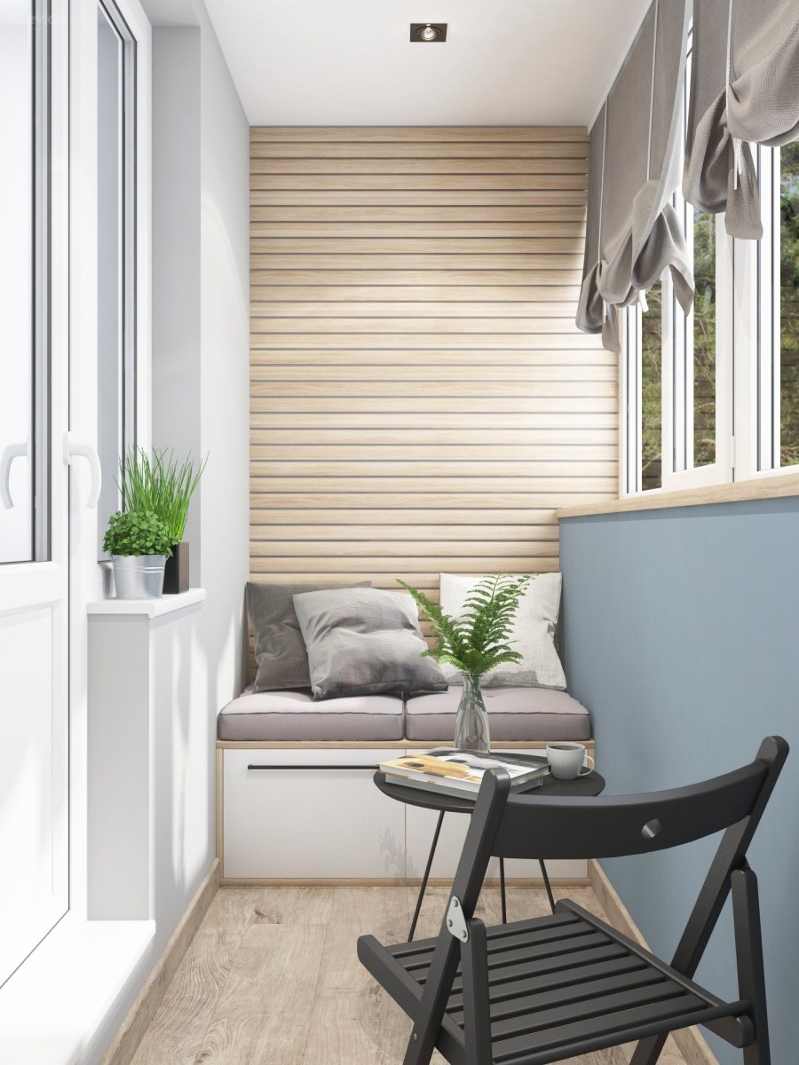 Интерьер балкона