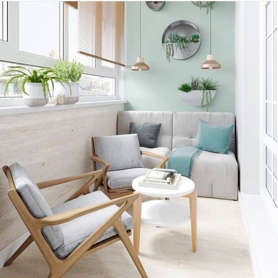 Отделка лоджии с панорамным остеклением