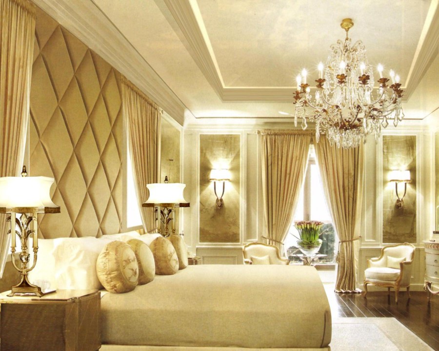 Интерьер спальни классика