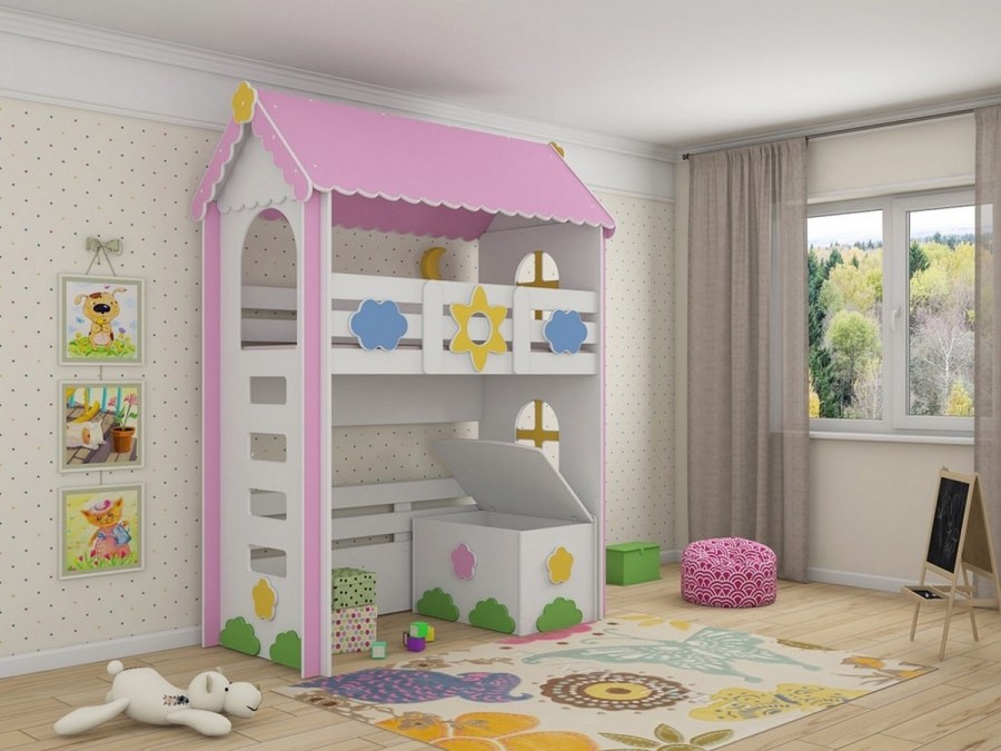 Кровать чердак игровая Фиона