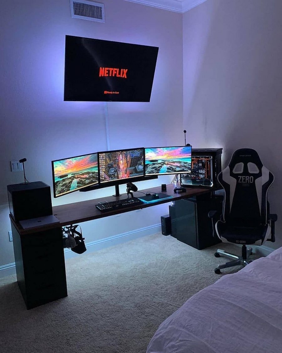 Игровая комната геймера ps4