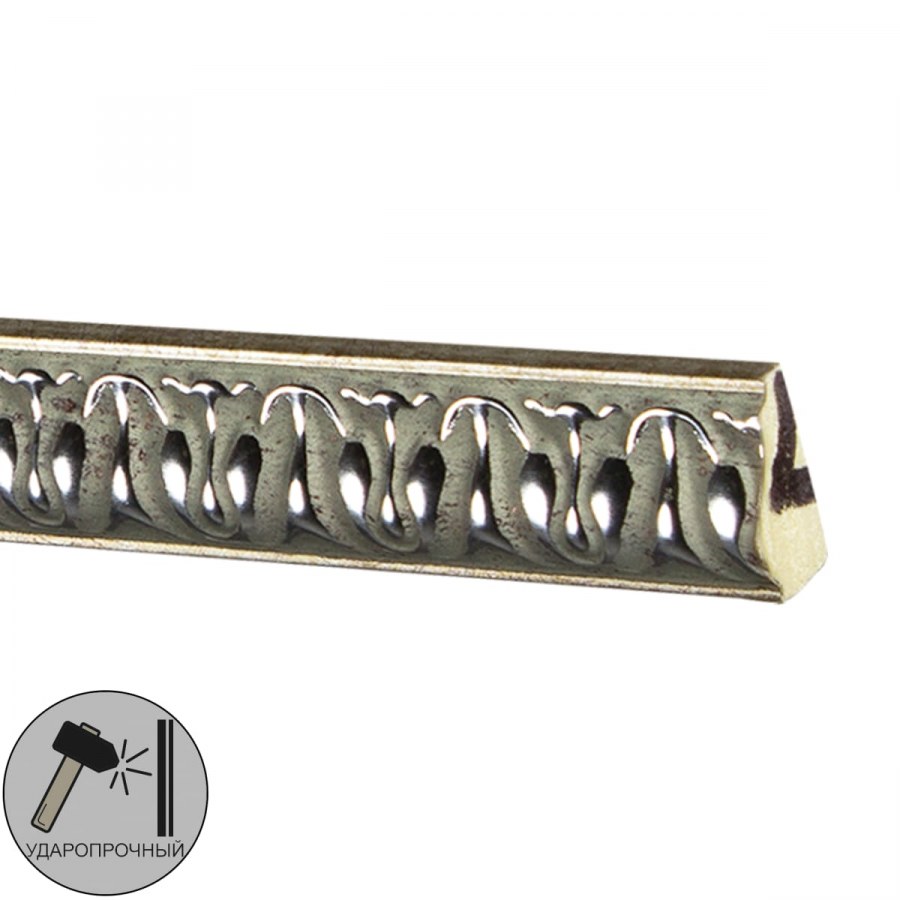 Молдинг настенный полистирол Decomaster 128d-18d бежевый 1.5х2.7х200 см