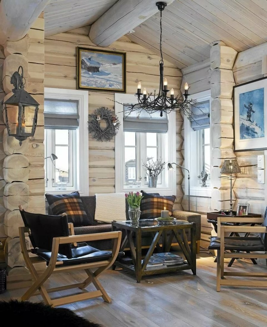 Интерьер деревянного дома